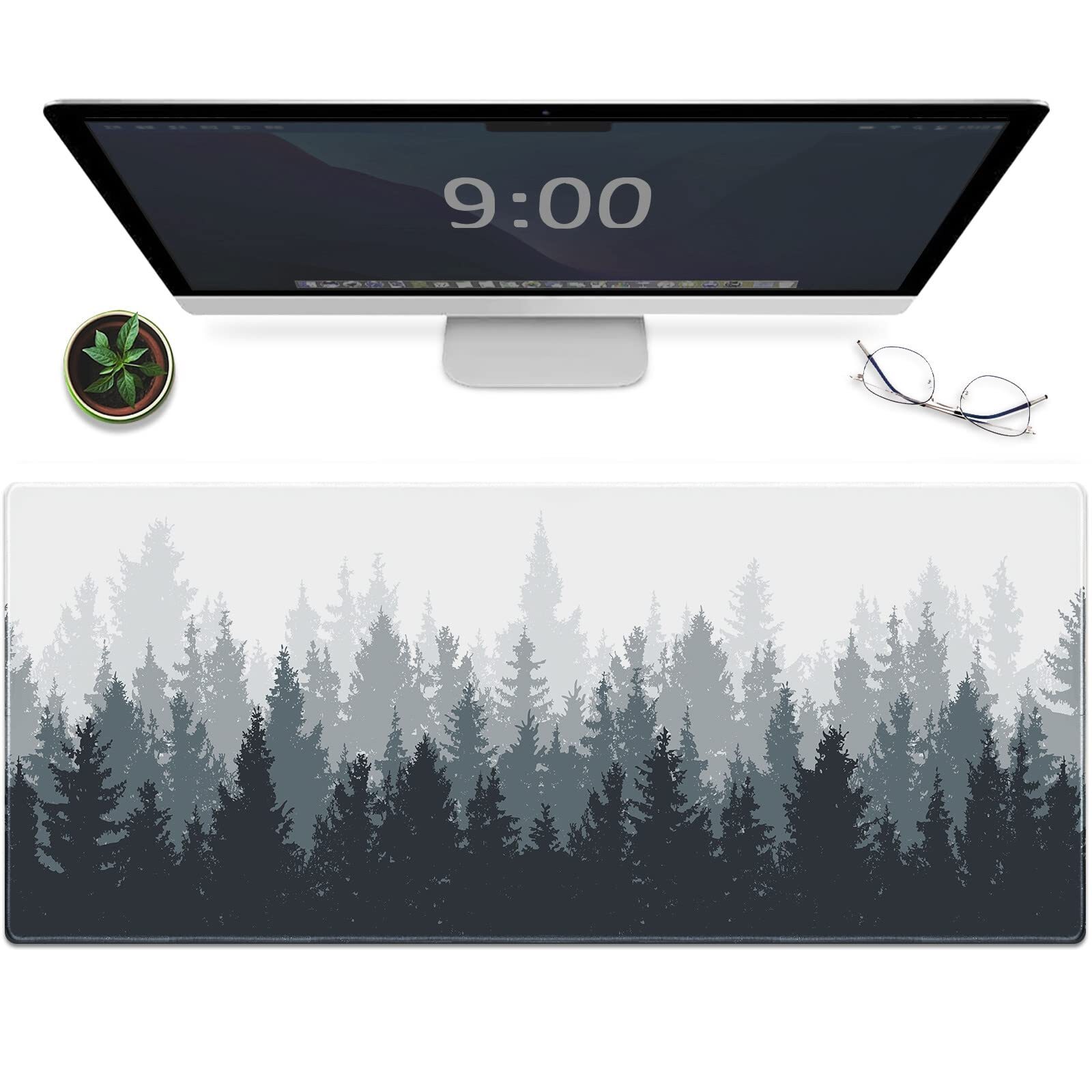 Gaming Mouse Mat Forest Background Pattern XXL XL Large Mouse Mat Long Extend...