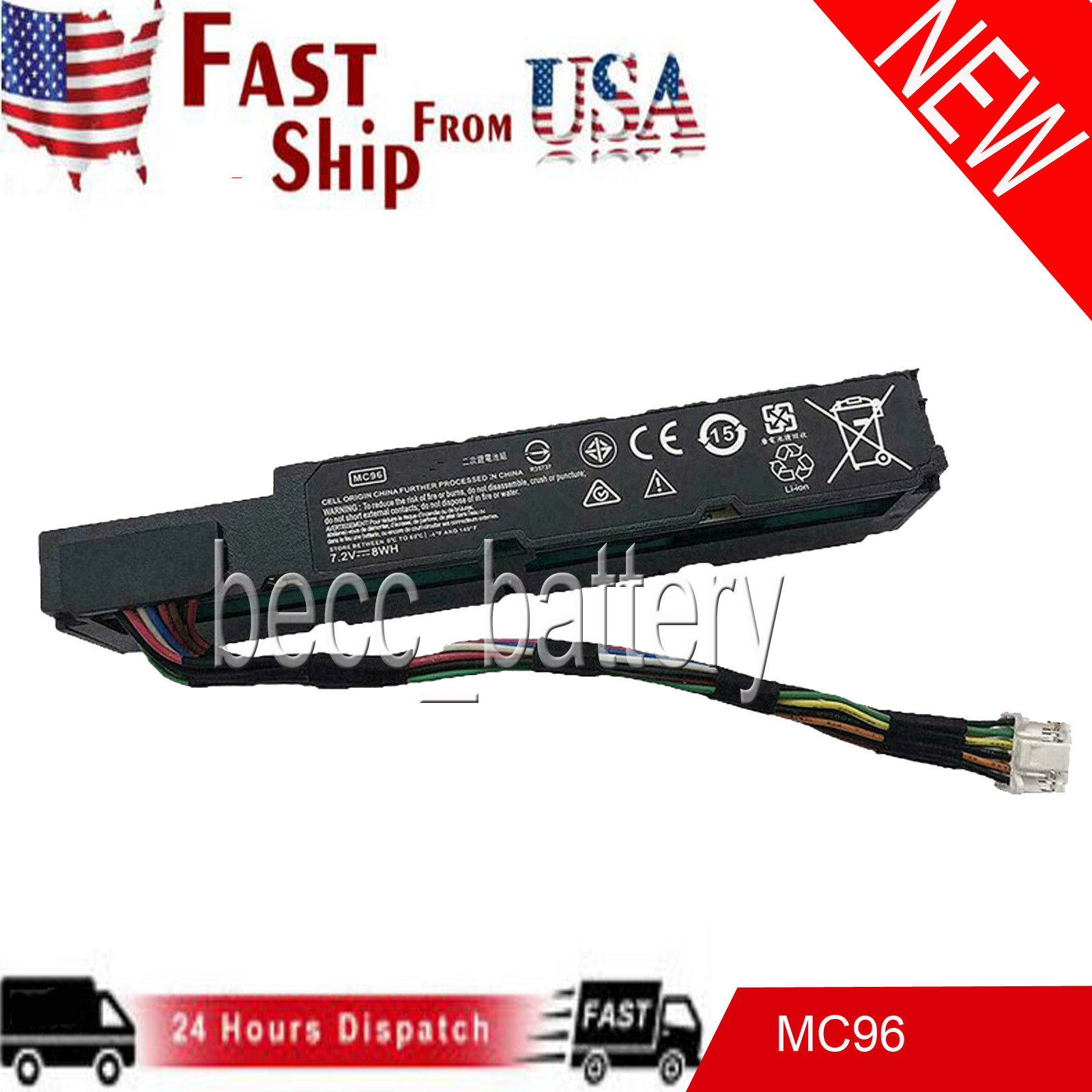 MC96 Battery compatible with HP Smart Array P840AR P440AR P840 P440 MC96G9