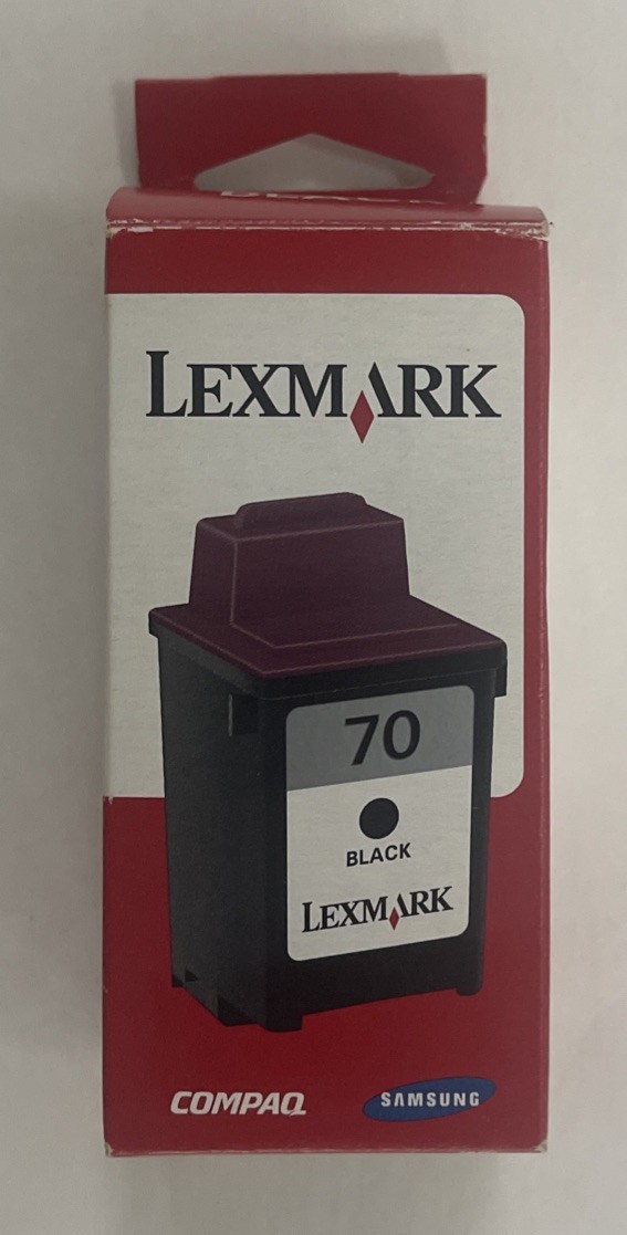 Lexmark # 70 Black Ink Cartridge Genuine 