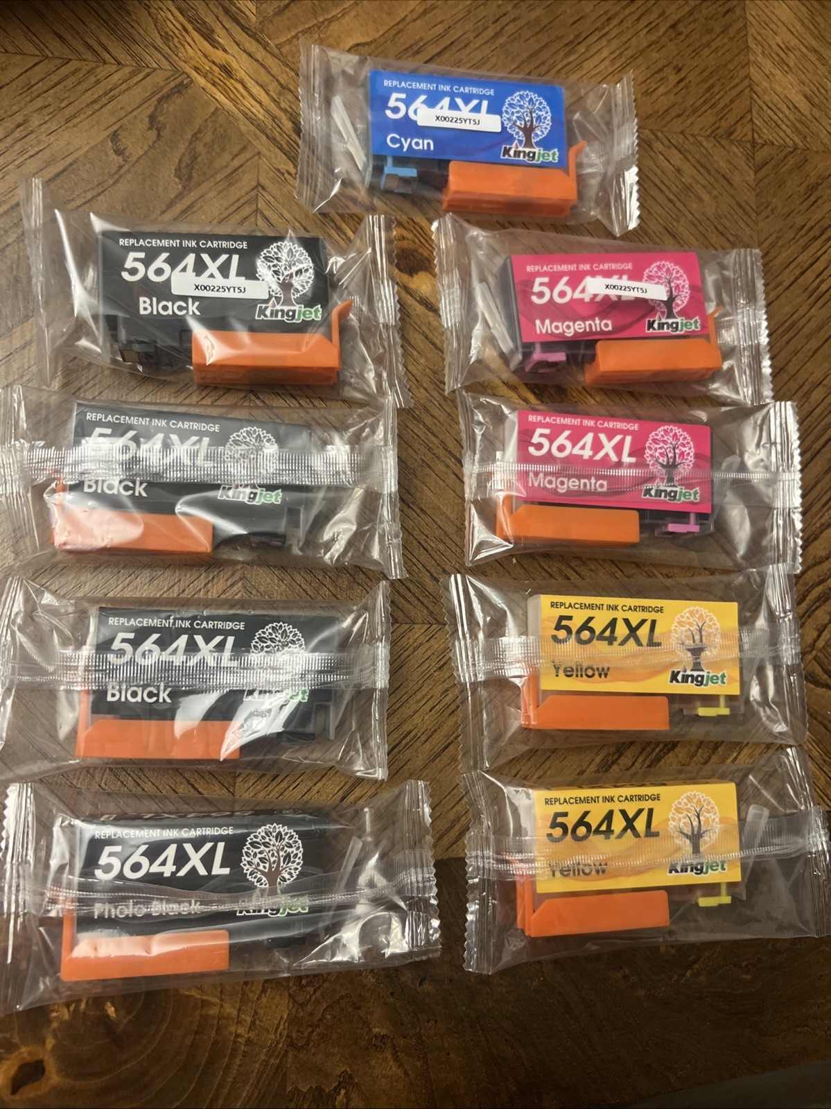Lot Of 9 Kingjet Ink Cartridges Compatible for 564XL for HP Printers Replacement