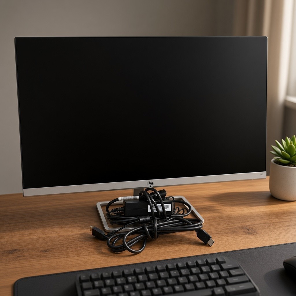 HP 24f Display 23.8" IPS FHD 75Hz Ultra-Slim Monitor HDMI VGA Silver