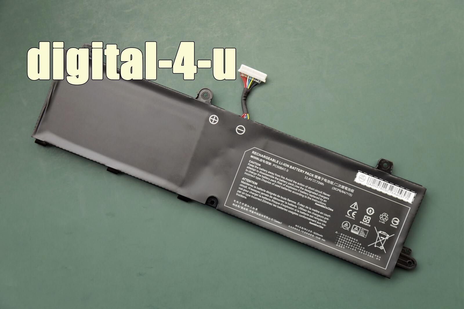 Genuine PC50BAT-3 Battery For Clevo PC50S SYSTEM76 ORYX PRO 6 Key 15 Gaming