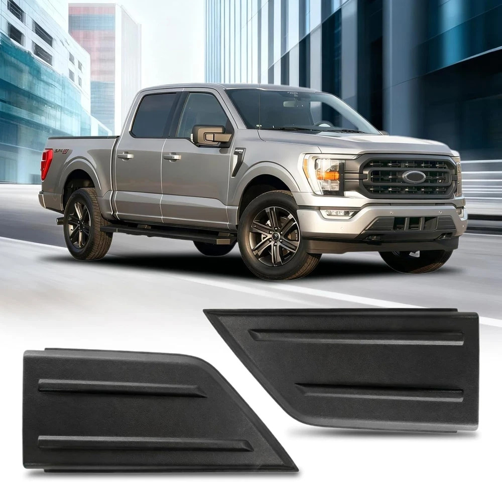 Replacement Front Bumper End Caps Compatible with 2021 2022 2023 Ford F-150 | Bu