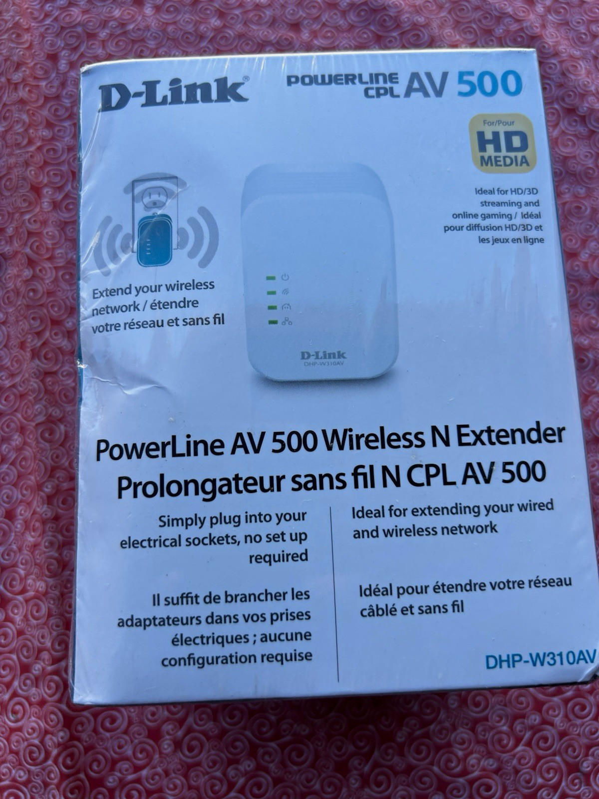 D-Link PowerLine AV 500 Wireless N Extender 500 Mbps DHP-W310AV