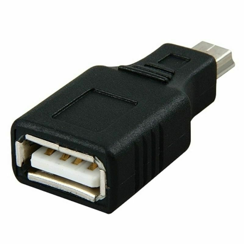 10 x USB A Female to Mini B 5 Pin Male Adapter Converter F/M  US