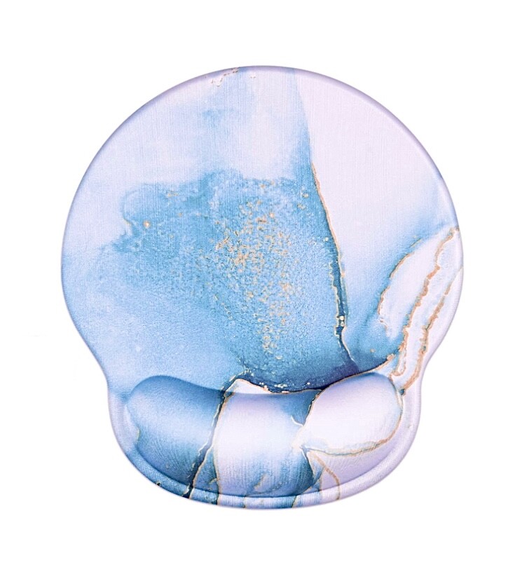 Mouse Pad with Wrist Support SixM Ergonomic Pain Relief Mousepad Non-Slip Base