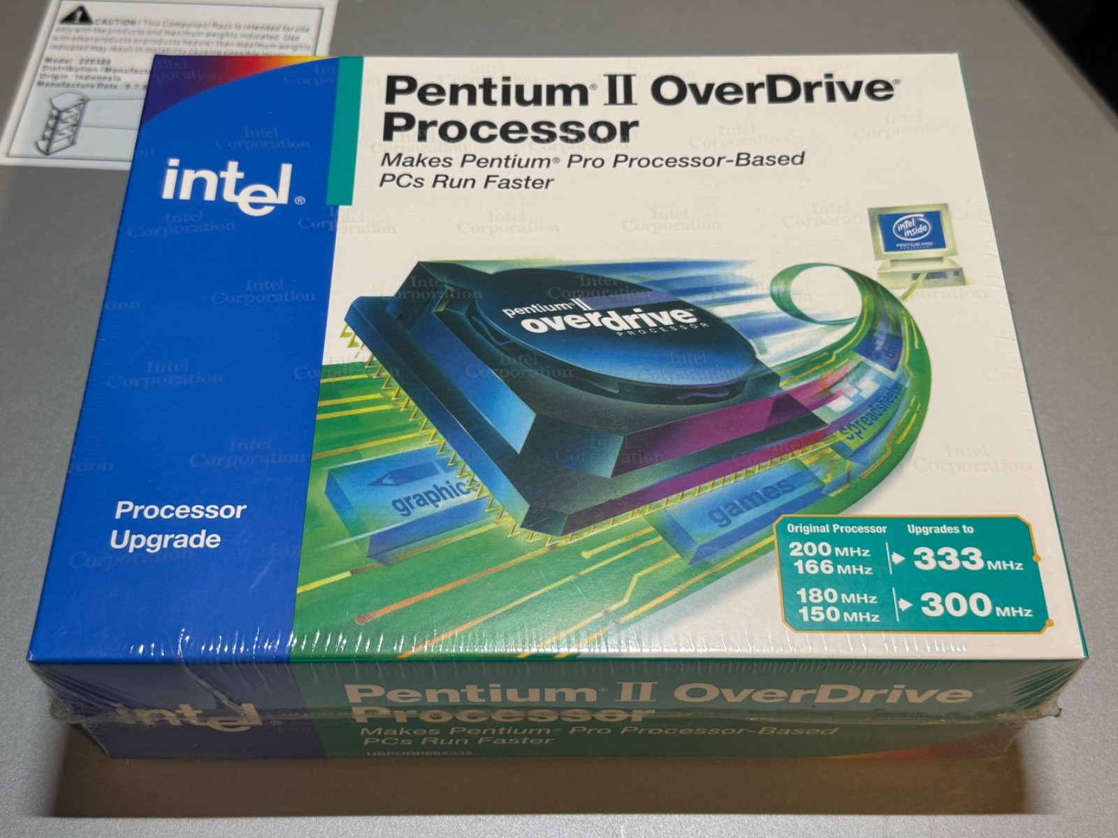 Vintage Pentium II Overdrive CPU New In Box NIB NOS