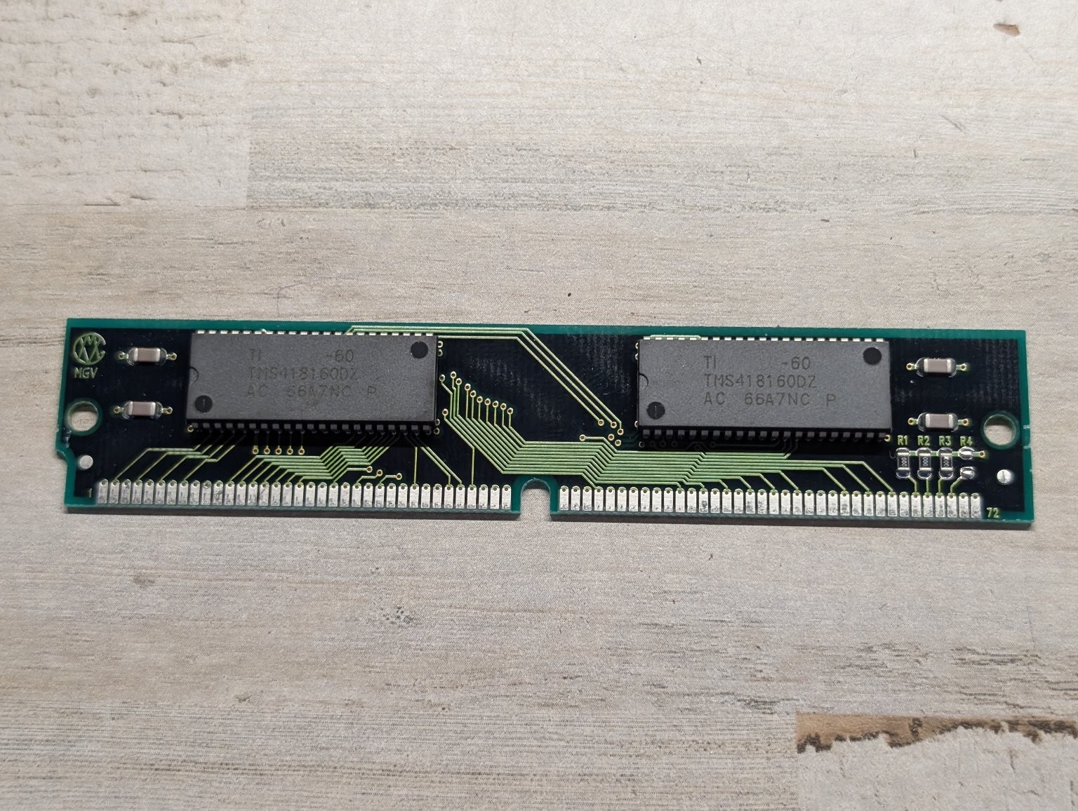 MGV 4MB 72-Pin SIMM RAM Memory Module Vintage PC 70ns