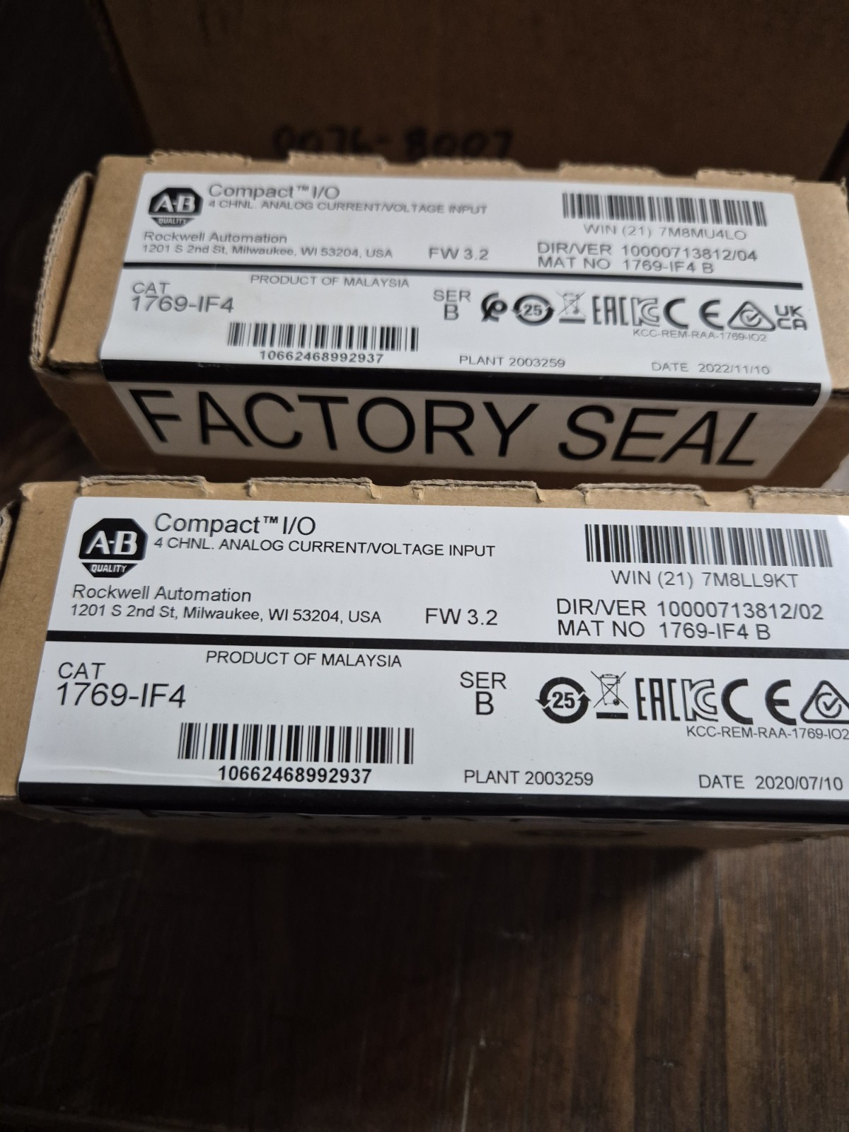 New Sealed Allen Bradley 1769-IF4 SER B CompactLogix 4-Ch Input Mod "USA SELLER"