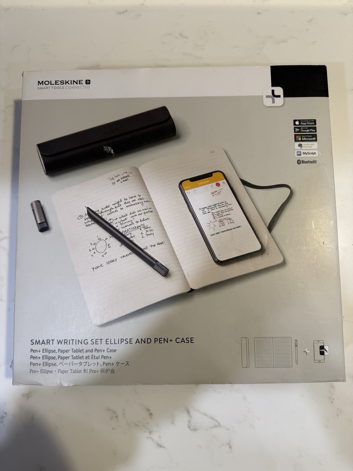 Moleskine Smart Writing Set - Smart Writing Set Ellipse and Case NWP-F70 NEW