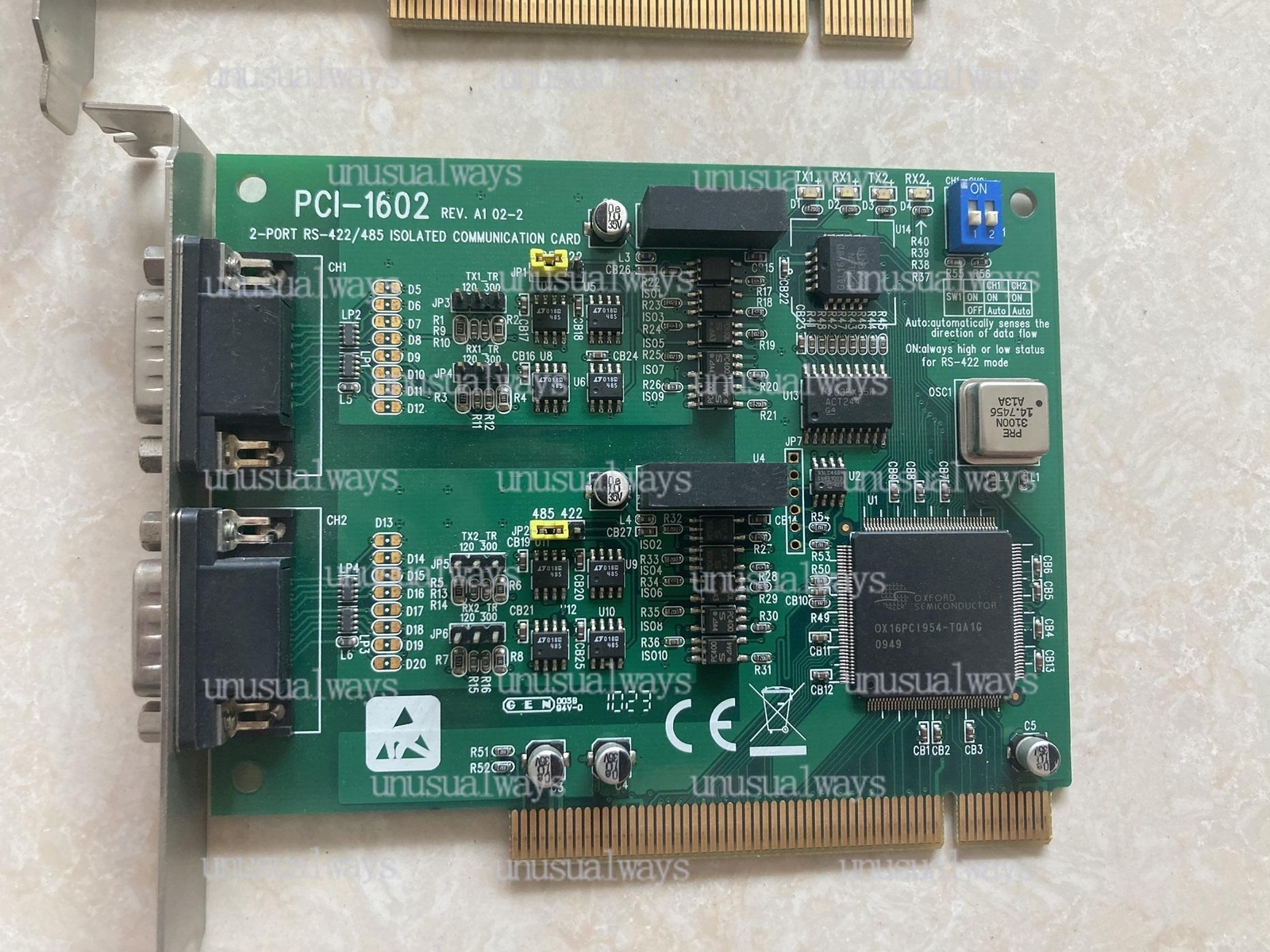 1PC USED for Advantech PCI-1602 2-PORT RS-422/485 REV.A1 Card