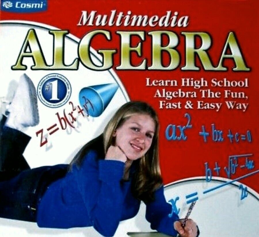 Cosmi Multimedia Algebra Windows PC CD-ROM Learn the Fast & Easy Way (NEW) #N68