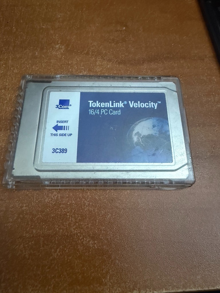 3Com TokenLink Velocity PCMCIA 16/4 Token Ring LAN PC Card (3C389)