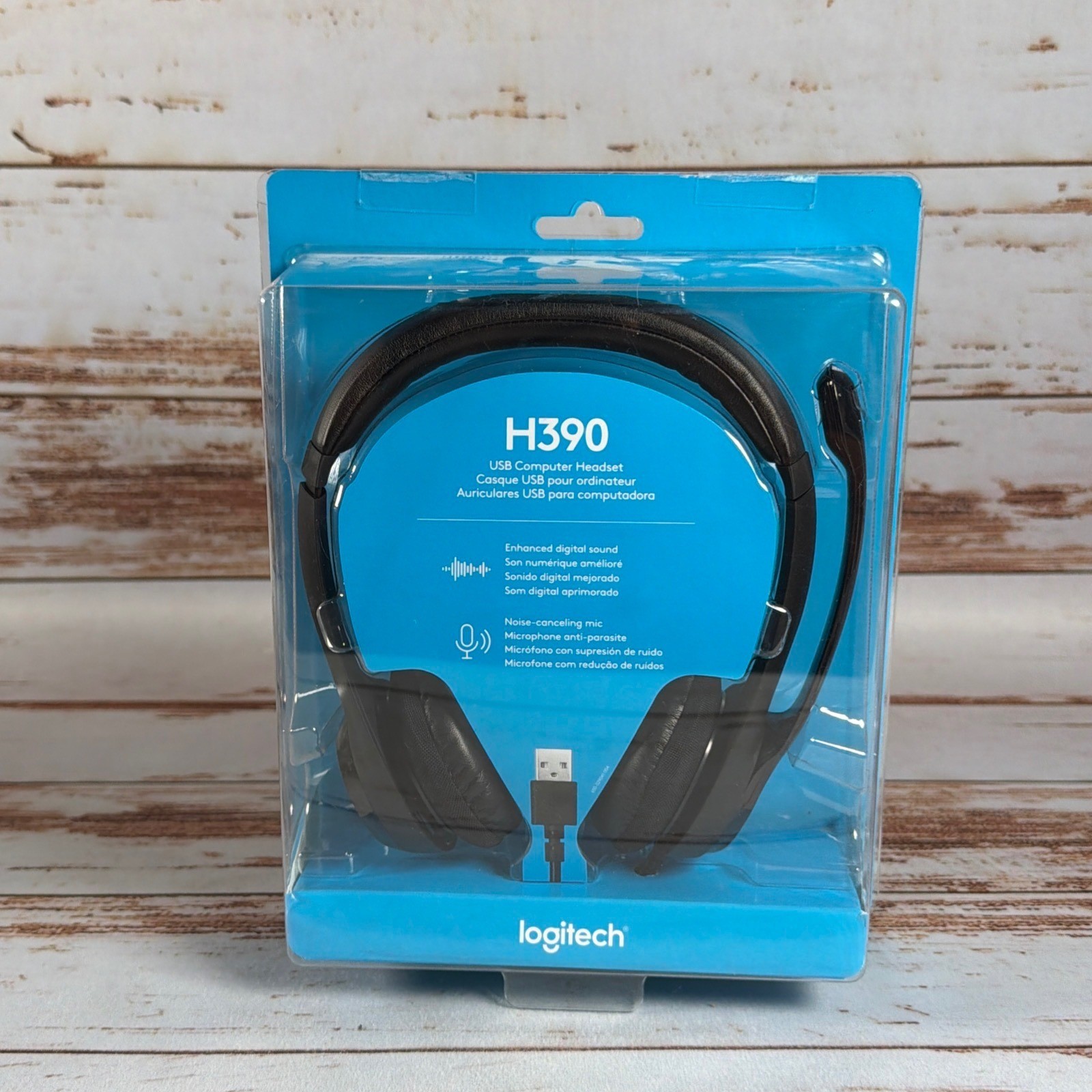 Logitech Logi H390 ClearChat Comfort USB Headset Noise-Canceling New