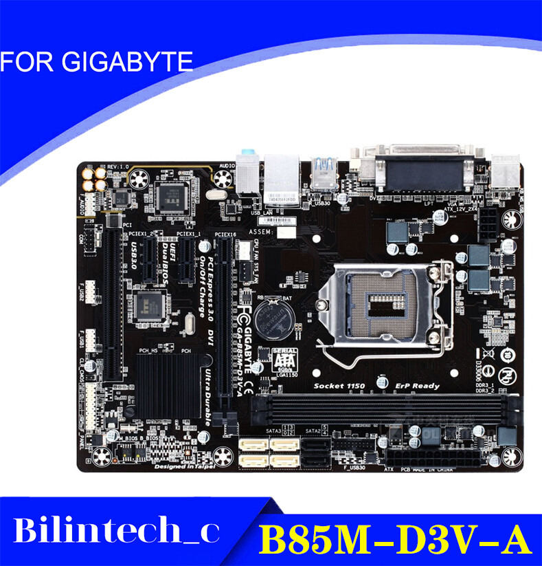 FOR Gigabyte  B85M-D3V-A Motherboard LGA1150 16G B85 M-ATX compact