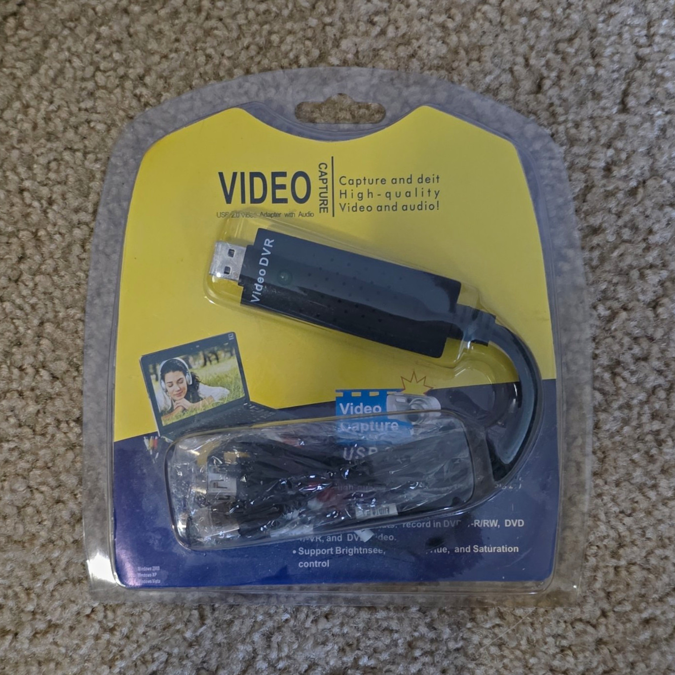 USB 2.0 Audio/Video Converter, Video Capture Card VHS VCR TV to Digital