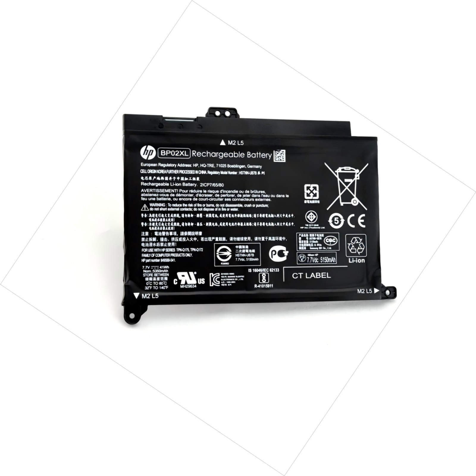 Genuine OEM BP02XL Battery For HP Pavilion PC 15-AU018WM HSTNN-LB7H HSTNN-UB7B