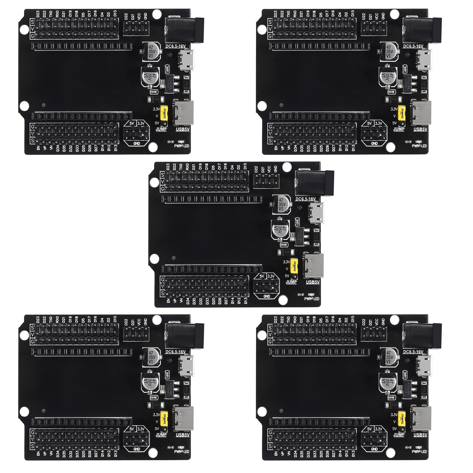 ESP32 Development Board GPIO Breakout 30Pin TypeC Micro USB Interface 5 PCS