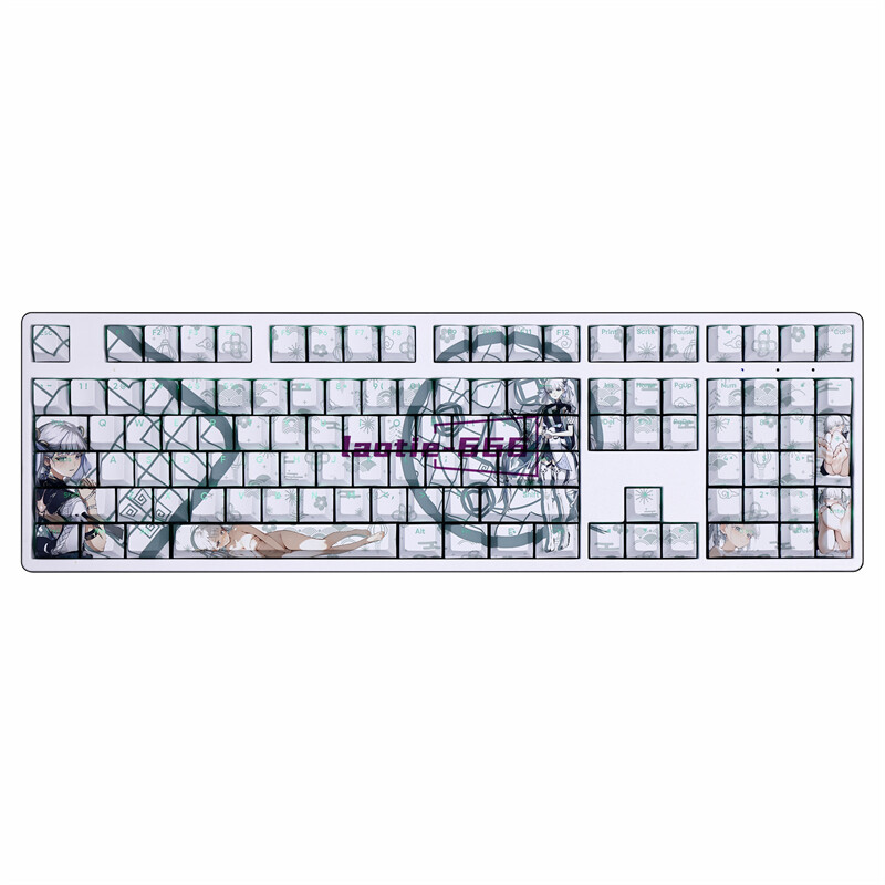 Wuthering Waves JINHSI 108 Keycaps Dye-sub PBT Backlit for Cherry MX Keyboard 