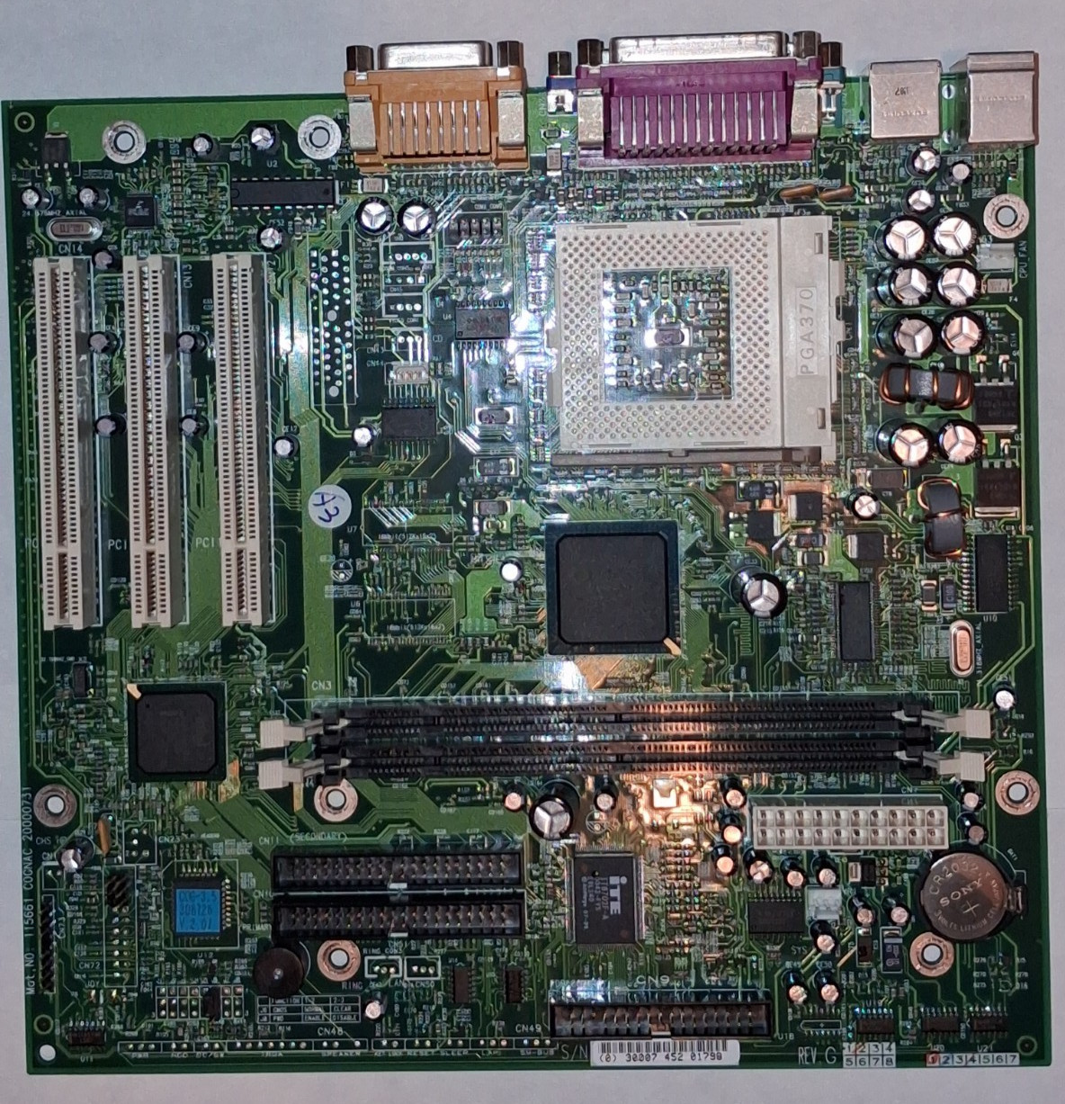 TriGem Cognac Socket 370 MicroATX MB, Intel 810, IO Shield, Needs PCI Video Card