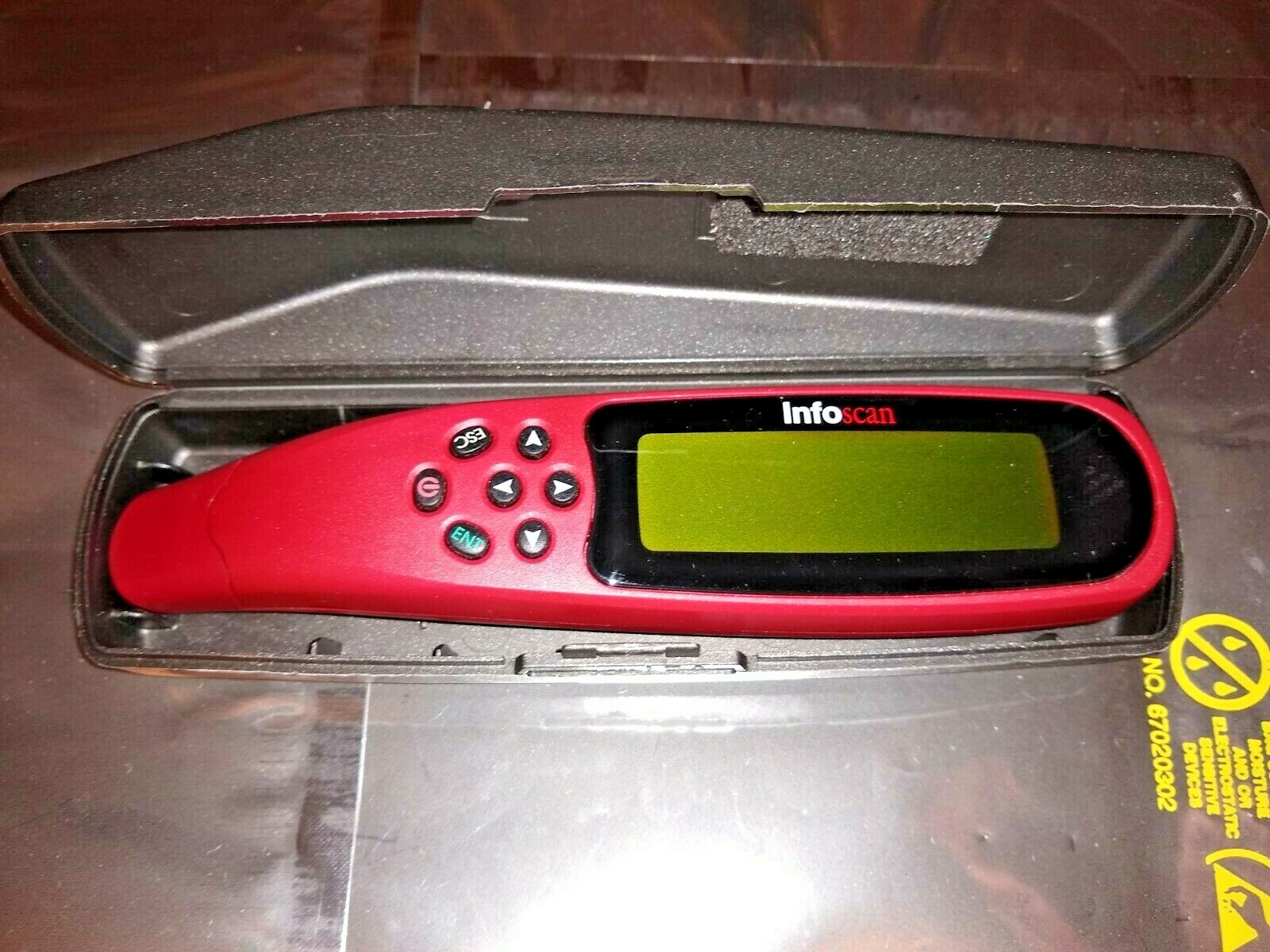 WizCom InfoScan QuickLink Pen Handheld Scanner with Storage Case - Tested Fine