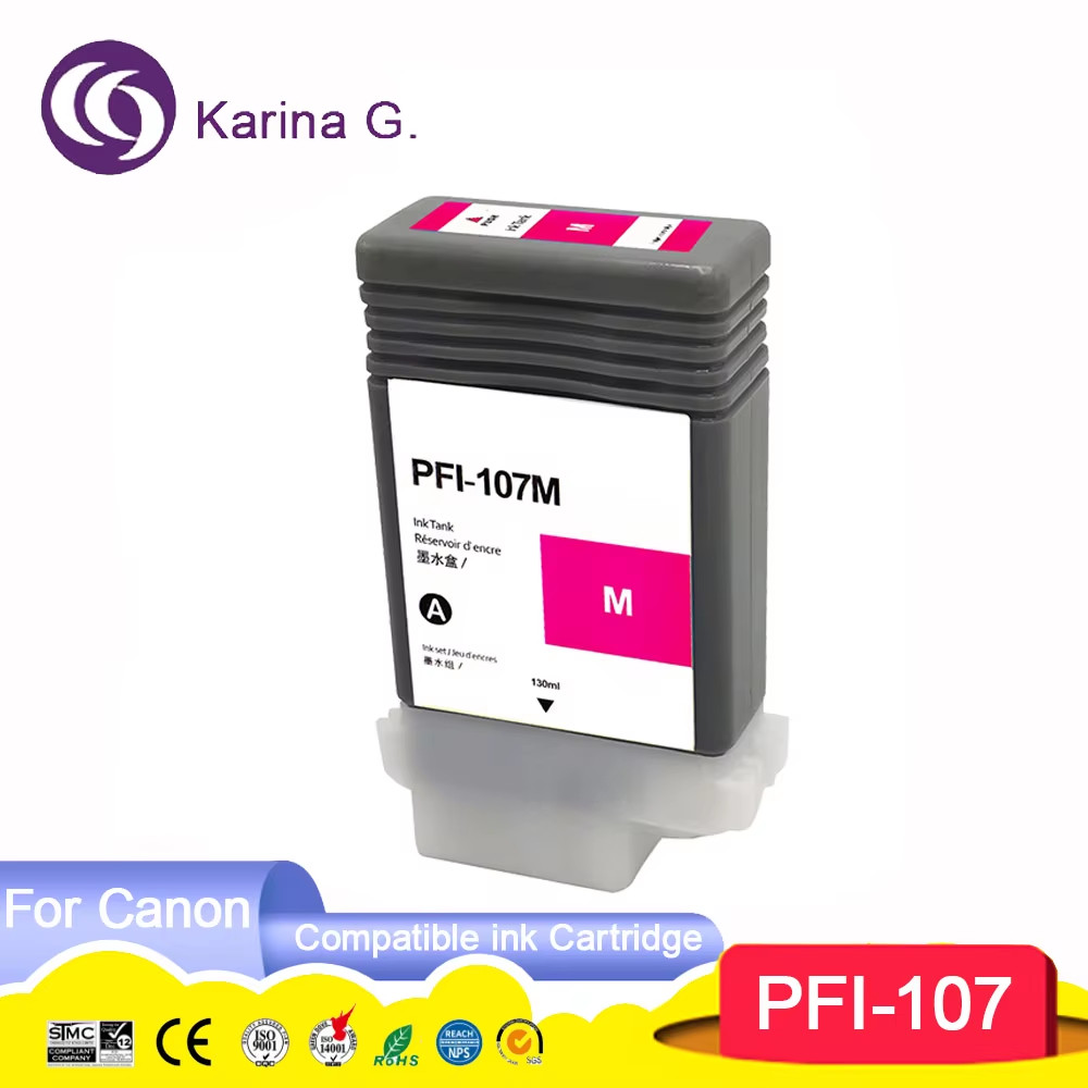 Premium PFI 107 Color Compatible Ink Jet cartridge for PFI107  PFI-107 for  IPF6