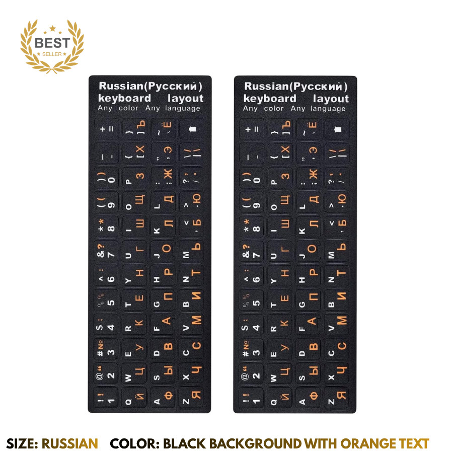 Character Keyboard Stickers 2-Pack | for Laptops, Desktops and Mac Devices