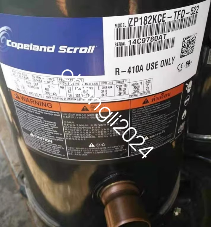 1PCS Copeland  compressor ZP182KCE-TFD-522 new via FedEx or DHL
