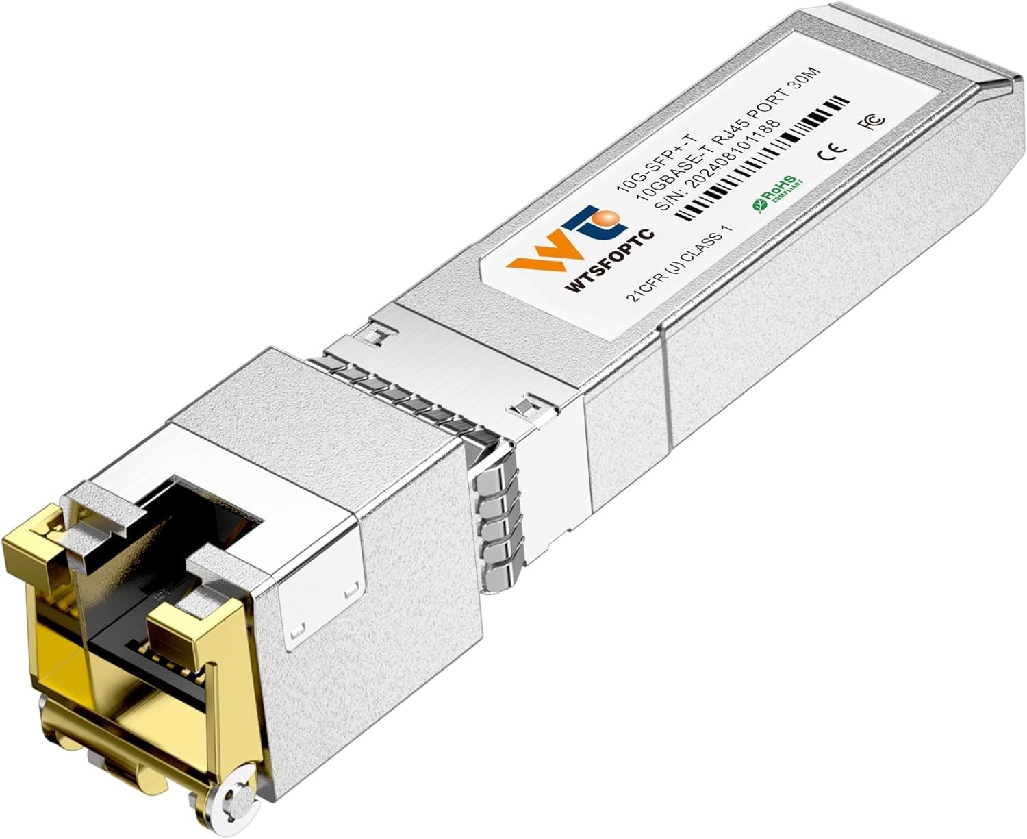 10Gb SFP+ To RJ45 Transceiver Copper 10G SFP Ethernet Module 10GbaseT Adapter