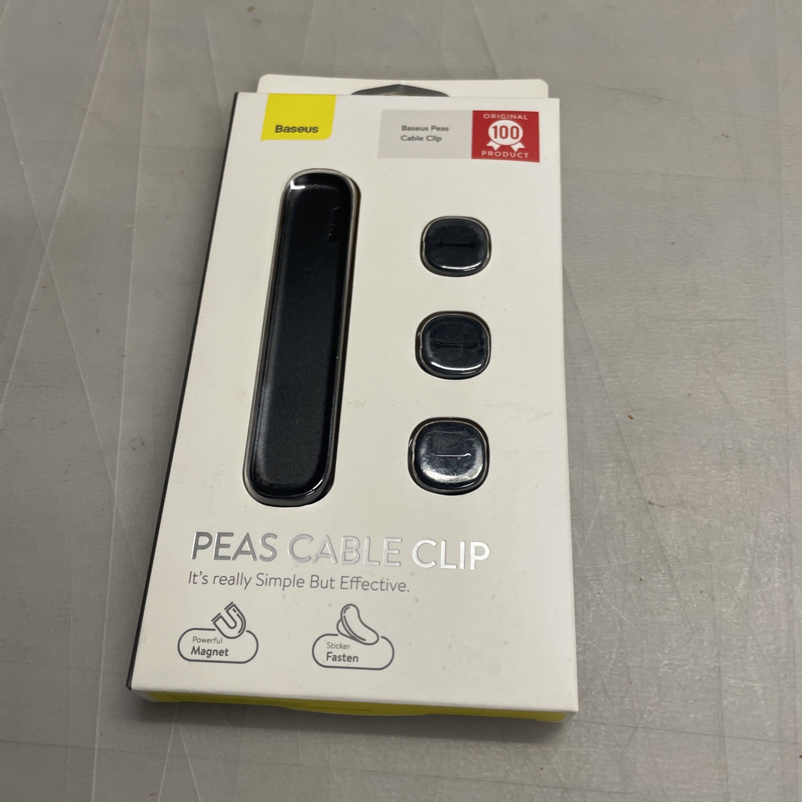Baseus Pea Magnetic Cable Clamp USB Cable Manager Clip Desktop Charging Cable