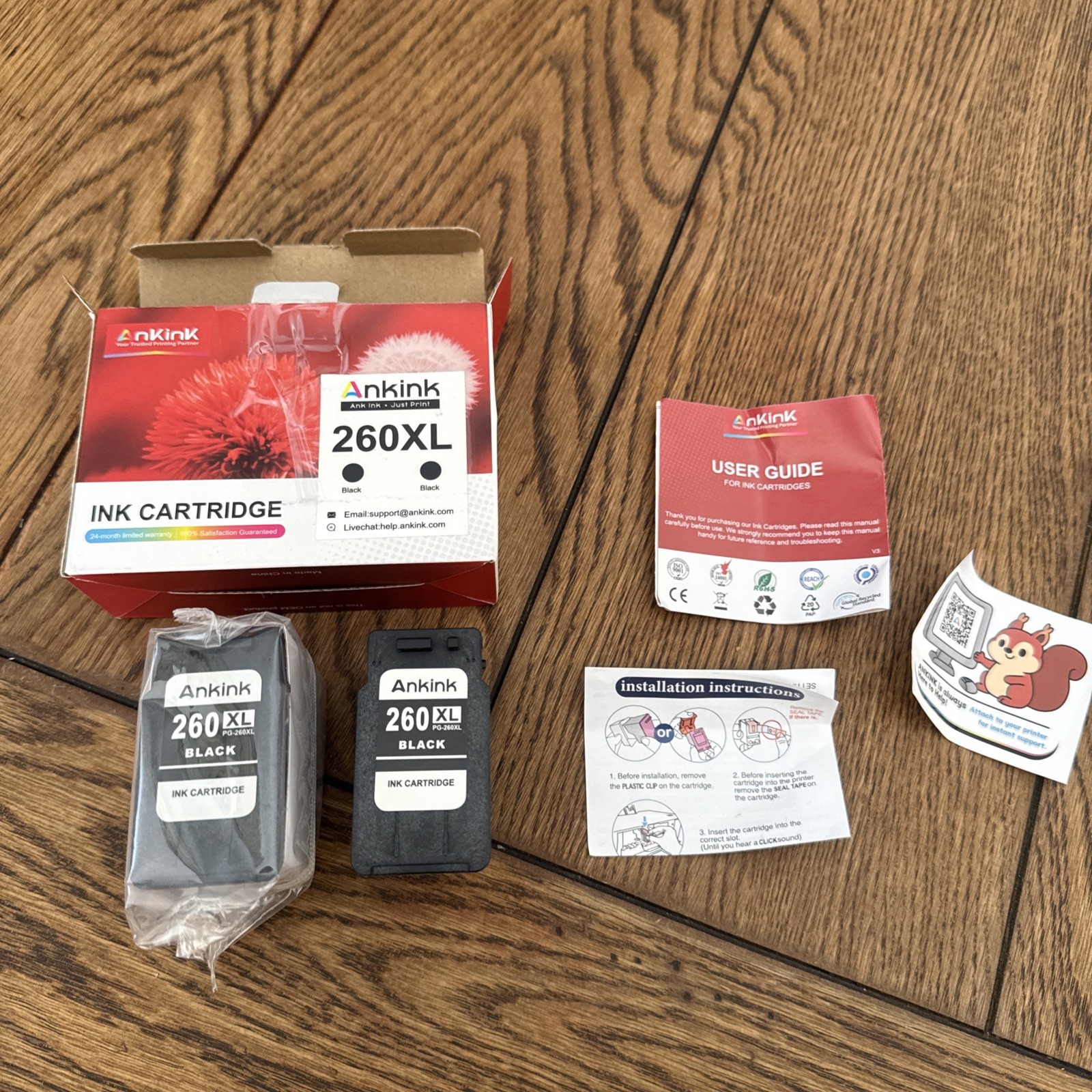 Ankink 260XL Black Compatible Ink Cartridge for HP 260XL Inkjet