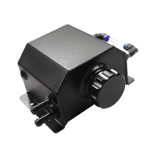 1L Coolant Overflow Tank, Aluminum Radiator Tank Coolant Overflow Black