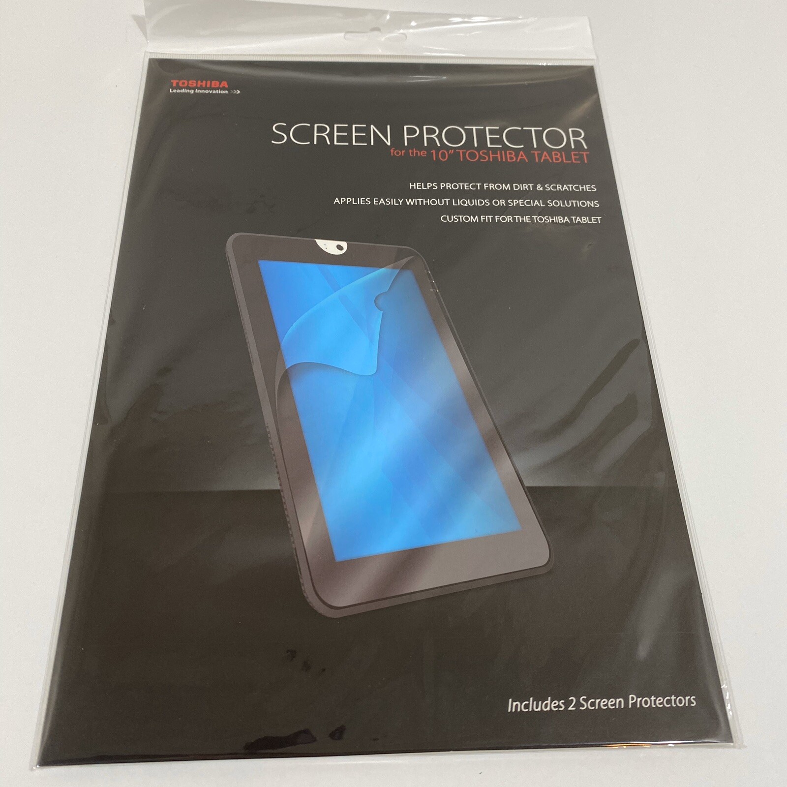 2 PACK 10 INCH TOSHIBA THRIVE TABLET ANTI-SCRATCH SCREEN PROTECTORS PA1496U-1TSP