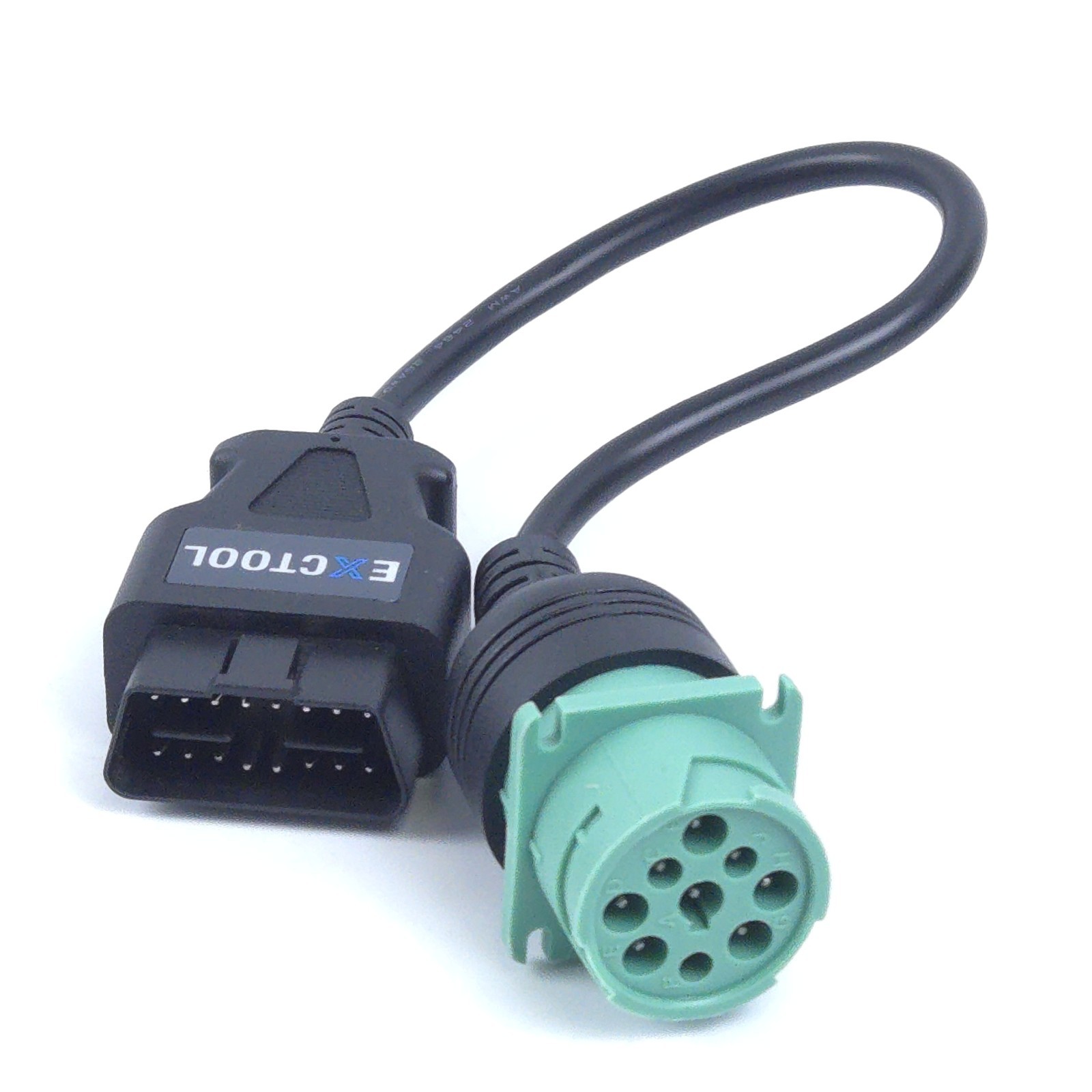 Exctool OBD2 to J1939 Type 2 Adapter Cable ONE Custom for Large Heavy Trucks