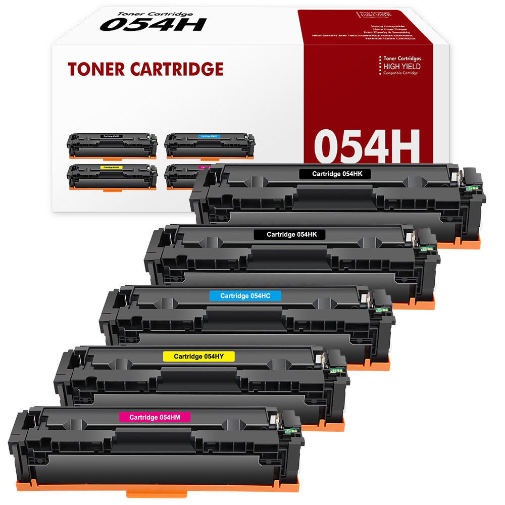 5PK 054 Toner for Canon 054H Color Imageclass MF644cdw LBP622Cdw MF642cdw LBP620