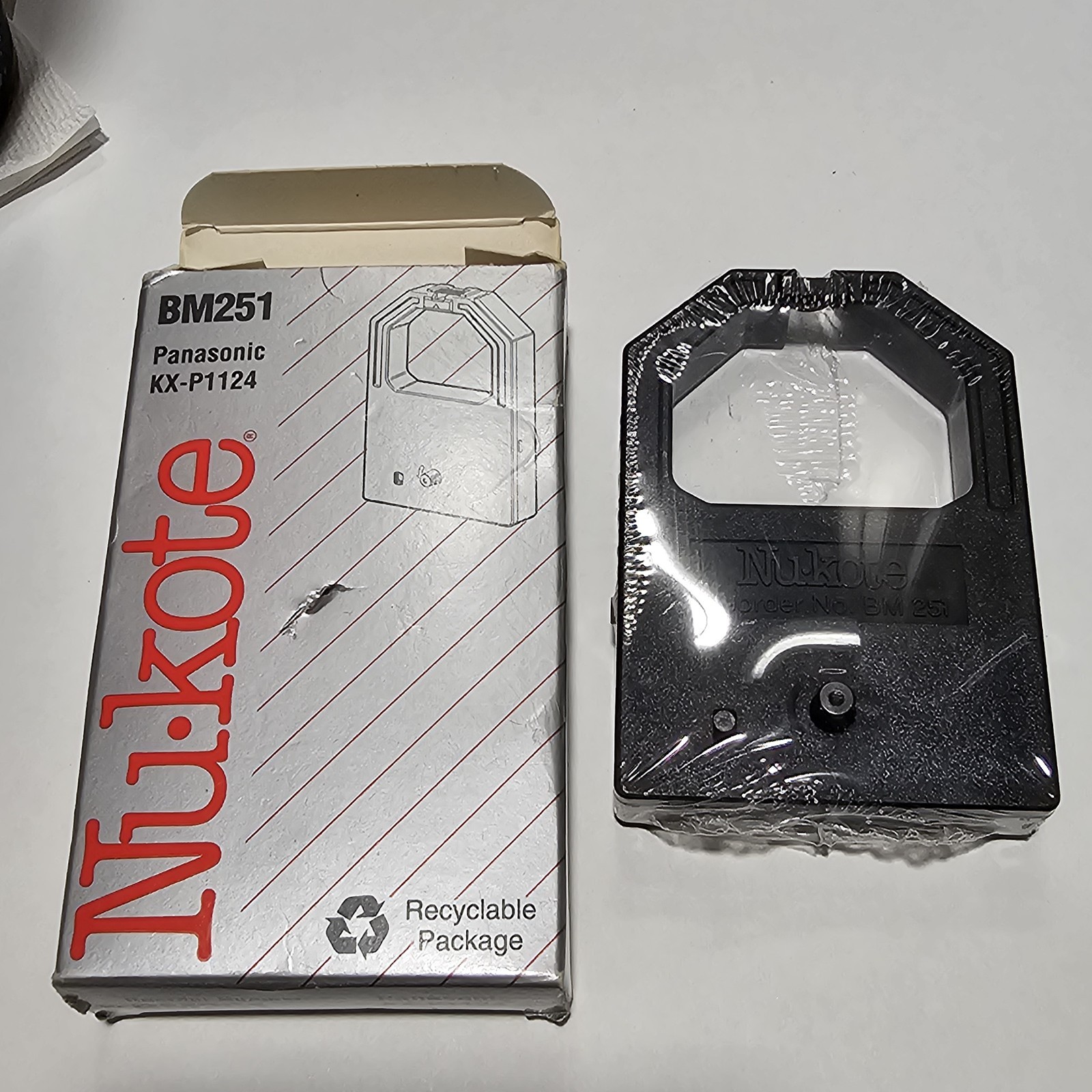 Nu-Kote BM251 Printer Ribbon Panasonic KX-P1124 Black New Sealed OEM