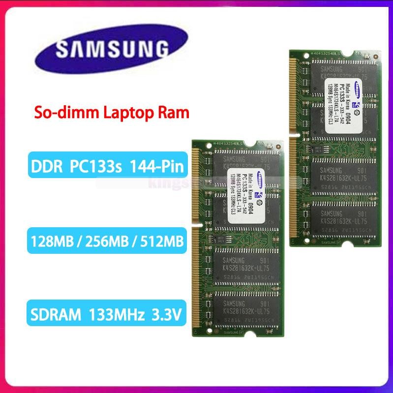 128MB 256MB 512MB DDR 133MHz Sd-Ram 144-Pin PC133s SO-DIMM Laptop Memory 3.3V