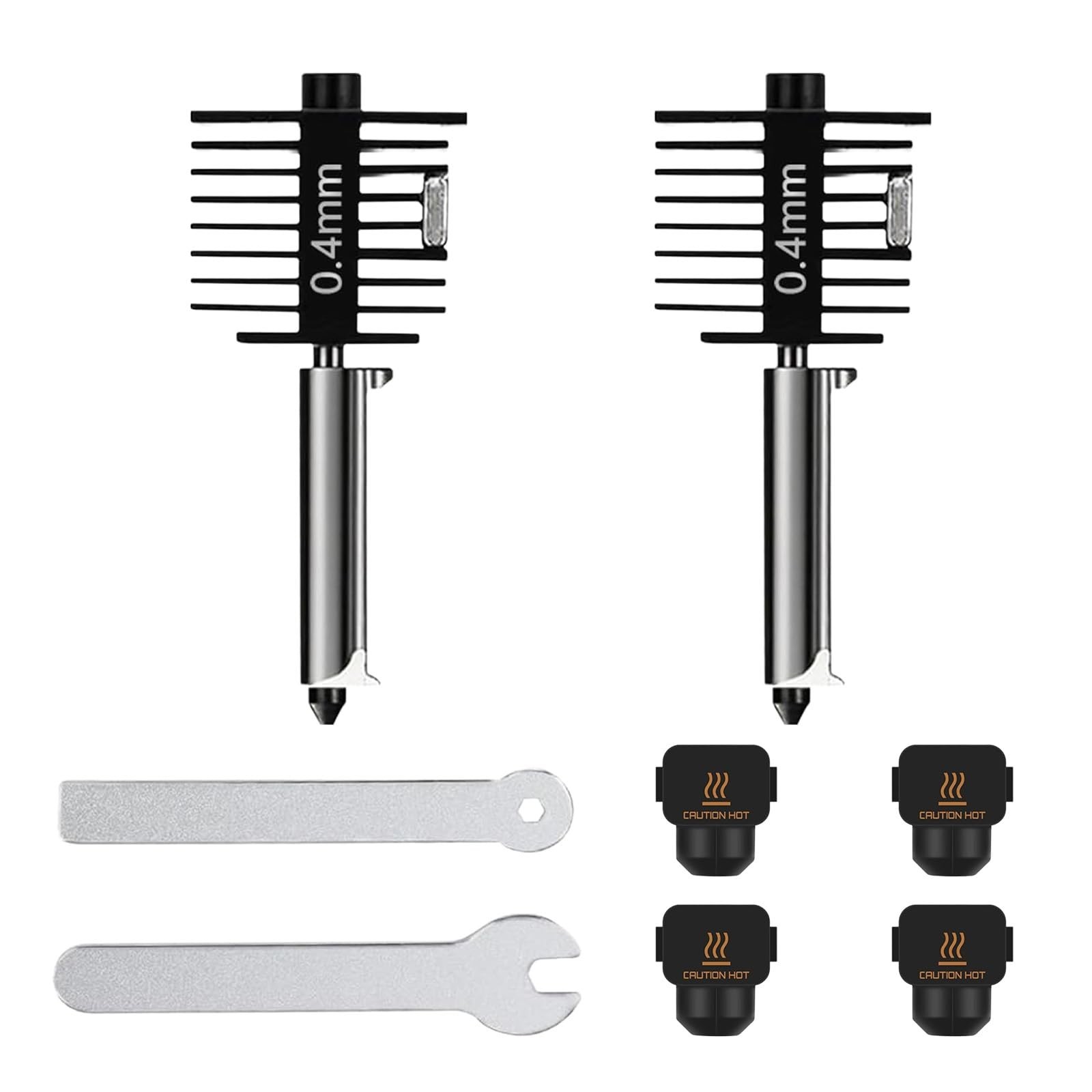 Hardened Steel Hotend Kit for 3D Printers, All Metal Extruder, 0.4mm Nozzle, Upg