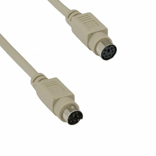 Kentek 3 ft Mini DIN6 Cable Male to Female PS/2 Keyboard Mouse MDIN Extension