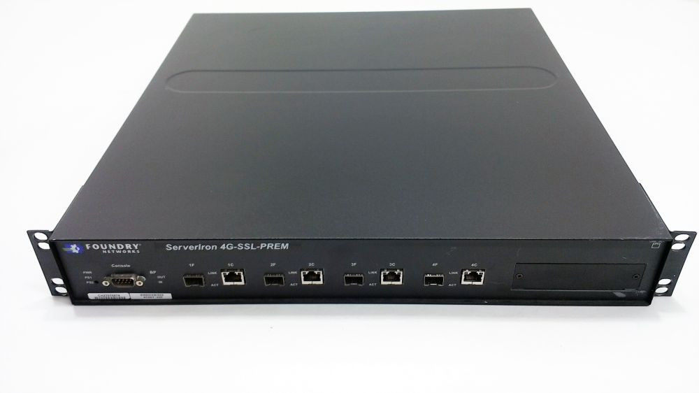 Foundry SI-4G-SSL-PREM Load Balancer Layer 3 4 Port Combo Serveriron 4G Warranty