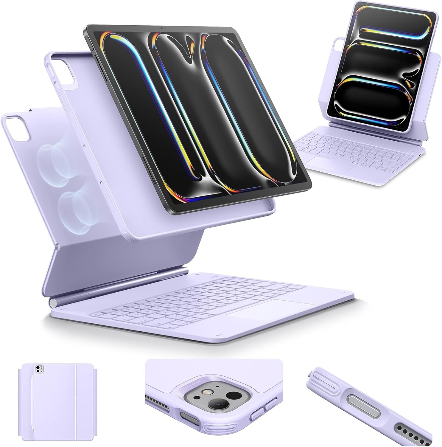 ESR IPad Pro 13in Keyboard Case w/ Magnetic Stand  iPad Pro 13(M5/M4, 2025/2024)