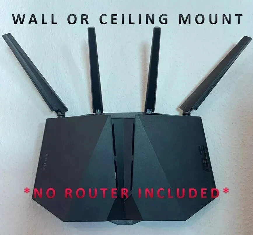 ASUS ROUTER WALL MOUNT CEILING MOUNT BRACKET RT-AX82U AX5400 INVISIBLE