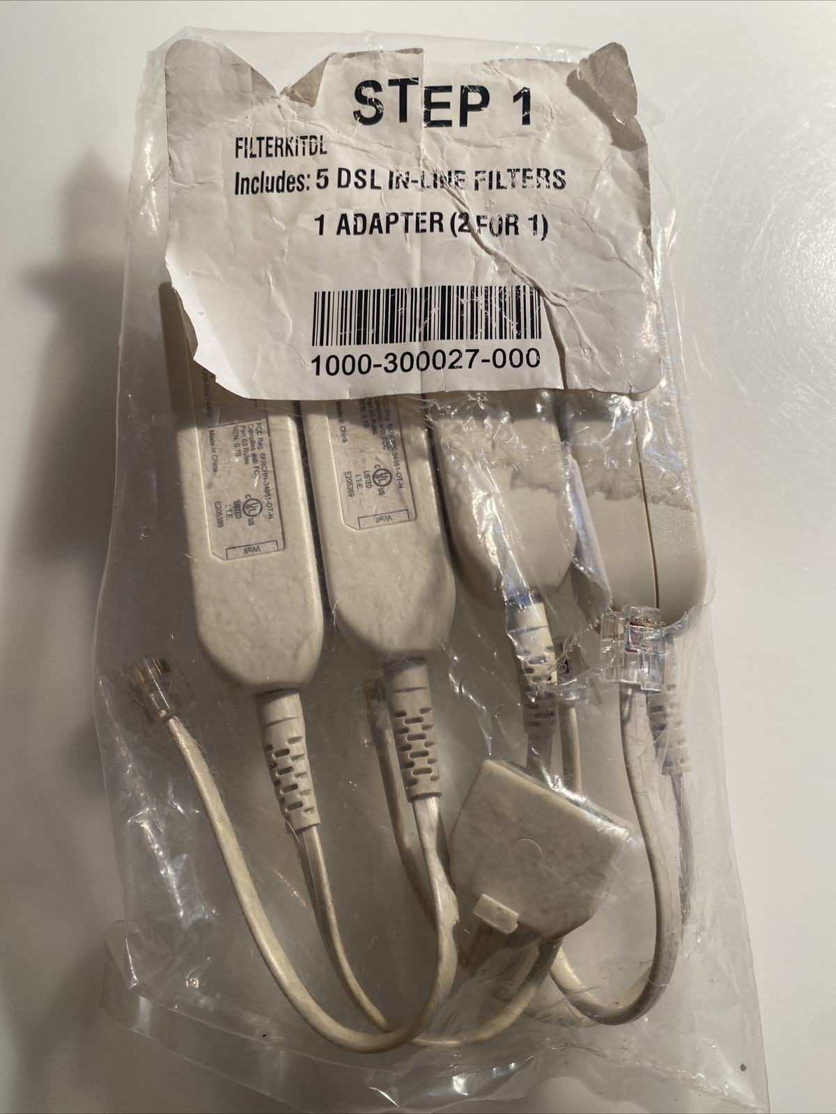 New DSL Filter Kit 4 Pack Inline DSL Phone Filters 1000-300027-000 zat