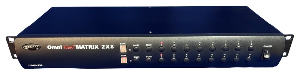 Belkin F1D208-OSD, Omni View Matrix 2x8 Serial Switcher w/Power Supply