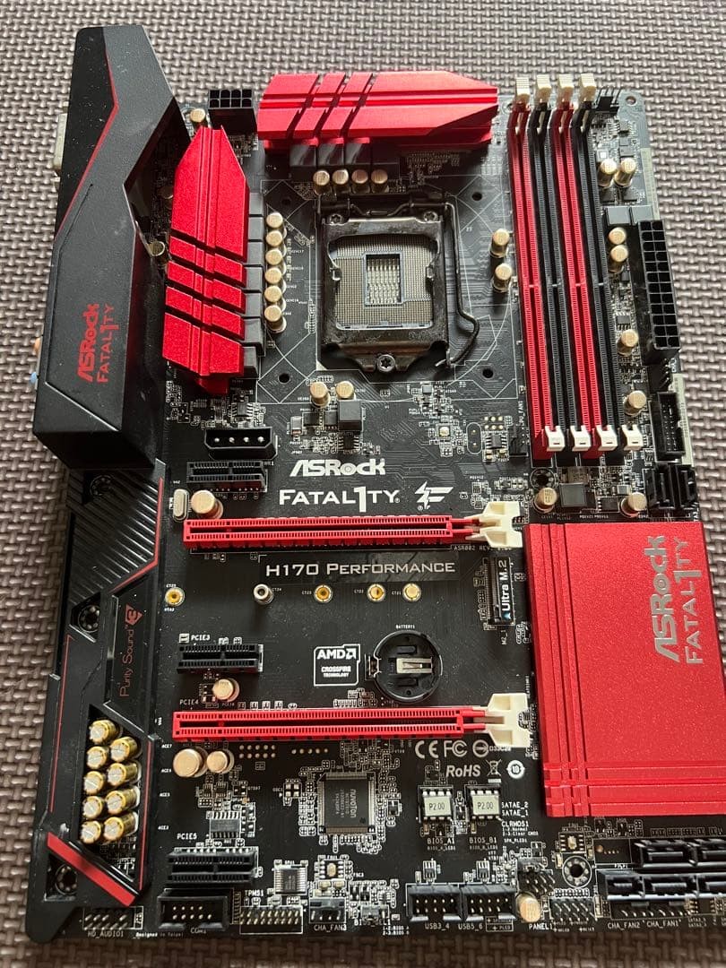 ASRock H170 Performance Fatal1ty Motherboard LGA1151 Black Red