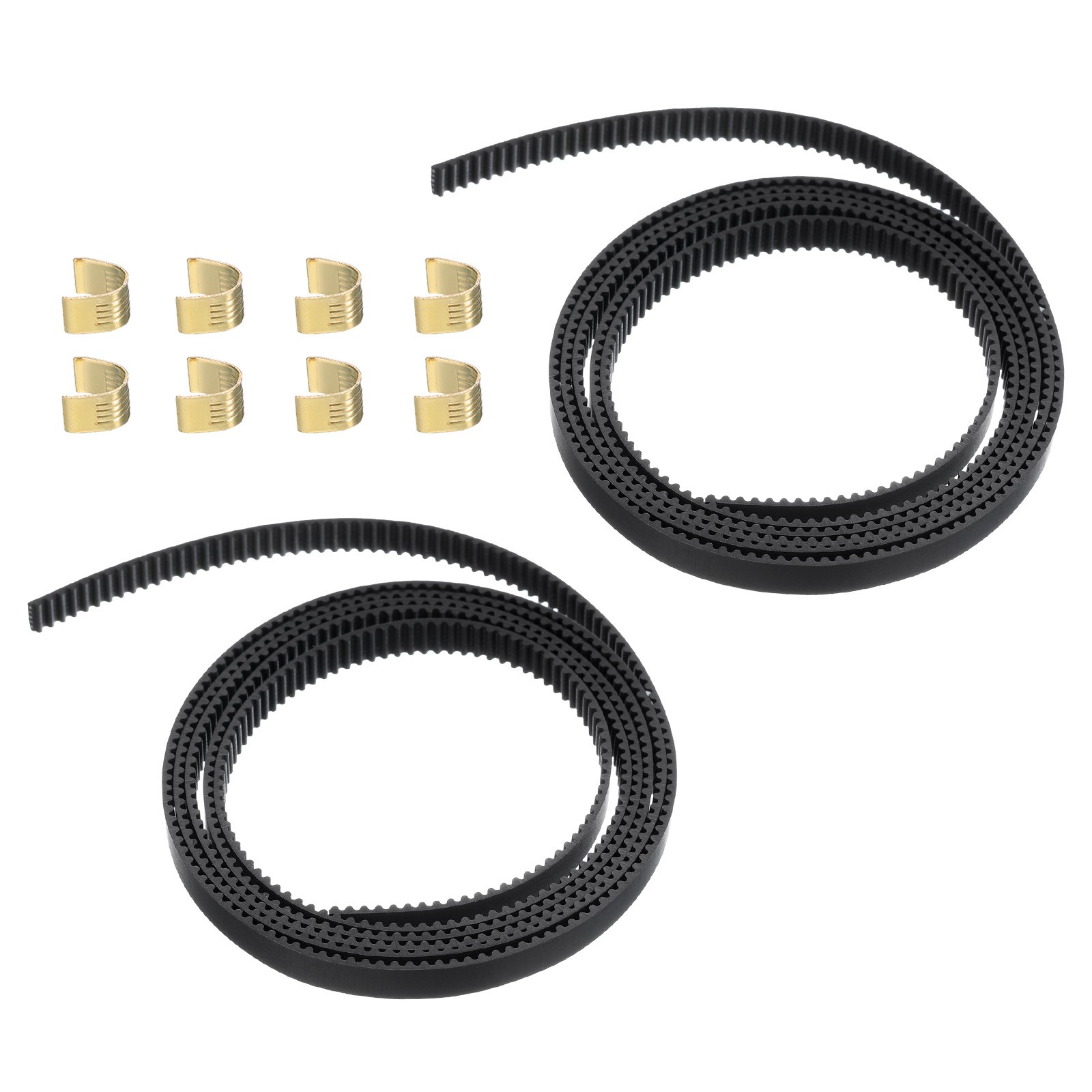 2PCS Open Timing Belt Length 1.2 Meter, Open 2GT Rubber Timing Kit, Width 6mm