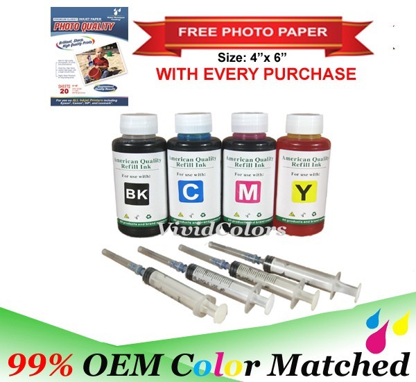 VC Ink refill kits for Canon/Epson/HP/Brother inkjet printer - Universal Ink