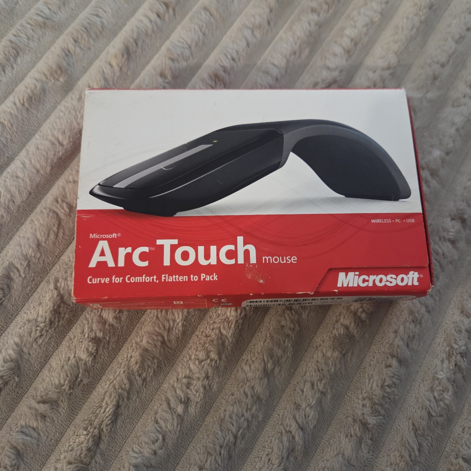 Microsoft Arc Touch Wireless Mouse Black 1428 RVF-00001 New Open Box