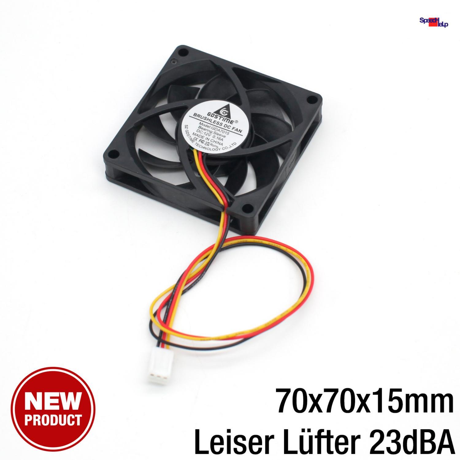 New Housing Case System Cooler Fan 70x70x15mm 3-Pin 12V GDSTIME GDA7015
