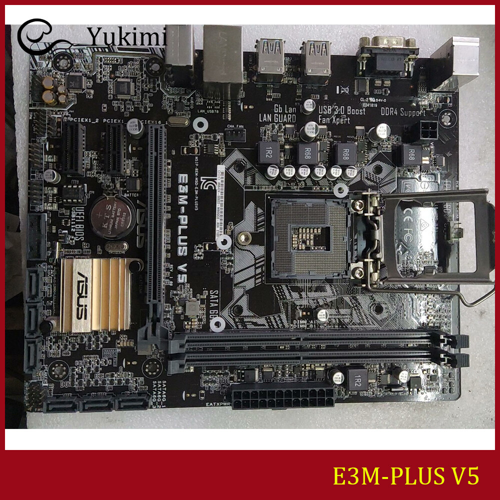 FOR ASUS E3M-PLUS V5 DDR4*2 LGA 1151 Intel 32GB C232 Micro ATX Motherboard Test